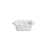 Square Ruffled Baker White by Casafina