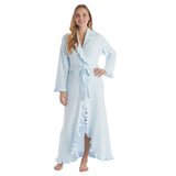 Chenille Ruffle Robe Light Blue