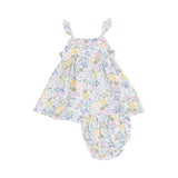 Samantha Floral Paperbag Ruffle Sundress