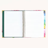 2026-2027 Blush Hydrangea Spiral Weekly Simplified Planner -