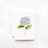 Hydrangea stem mini notecard