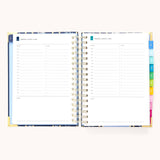 2025-2026 Spiral Daily Simplified Planner - Poppy Posies