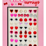 Jeweled Stick On Earrings