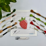 Strawberry Needlepoint Kit (strawberry with shadow)