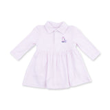 Cheer Pink Micro Stripe L/S Tennis Bodysuit Dress