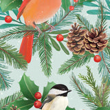 Snow Day Birds Guest Napkin Shaped