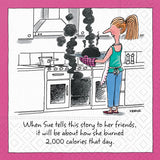 Burned 2000 Calories That Day Beverage Napkin