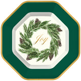 Pine Botanical Plate Dinner Shaped