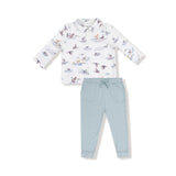 Migrating Mallards L/S Polo Shirt with Bamboo Jogger