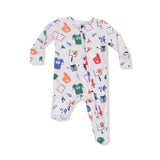 Game Day Grey 2 Way Zipper Footie