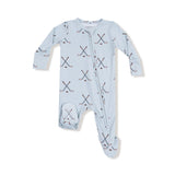 Hockey Stone Blue 2 Way Zipper Footie