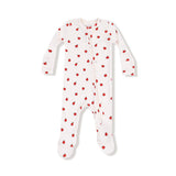 Tiny Apples 2 Way Zipper Footie