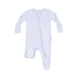 Basics Arctic Ice 2 Way Zipper Ruffle Back Footie