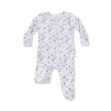 Country Girl Floral 2 Way Zipper Ruffle Back Footie