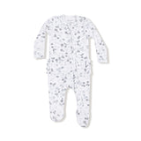 Caroline's Calico 2 Way Zipper Ruffle Back Footie