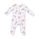 I Love Horses 2 Way Ruffle Zipper Footie