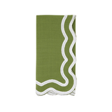 Kiwi Scalloped Border Napkin