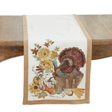 Embroidered Turkey Runner