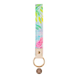 Pink Peony Pattern Keychain