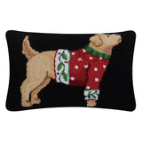 Christmas Pup Hook Pillow