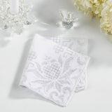 Embroidered Drawnwork Handkerchief