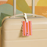 Sicily Stripes Pink Jetsetter Luggage Tag