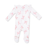 Pretty Bows 2 Way Ruffle Zipper Footie