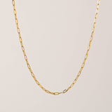 Paperclip Chain Necklace | Layering Necklace | 18K Chain