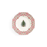 Spode Christmas Tree Yuletide Scalloped Salad Plate