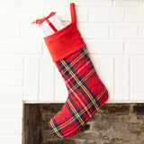 Red Plaid Quilted Stocking