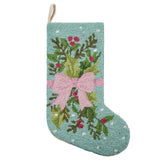 Holly Bow Stocking