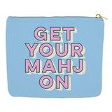 Mahjong Zipper Canvas Card Pouch | Get Your Mahj On