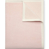 Harborview Herringbone Blush Blanket