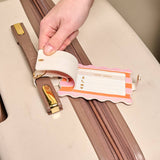 Sicily Stripes Pink Jetsetter Luggage Tag