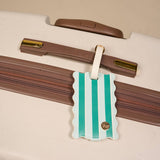 Sicily Stripes Teal Jetsetter Luggage Tag