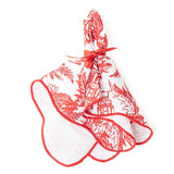 Nutcracker Toile Scalloped Dinner Napkin
