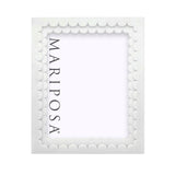 White Acrylic Double Scallop Frame