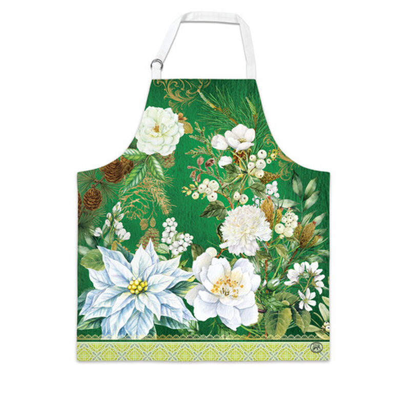 Winter Blooms Chef Apron