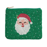 Green Christmas Beaded Case