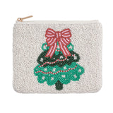 White Christmas Beaded Case