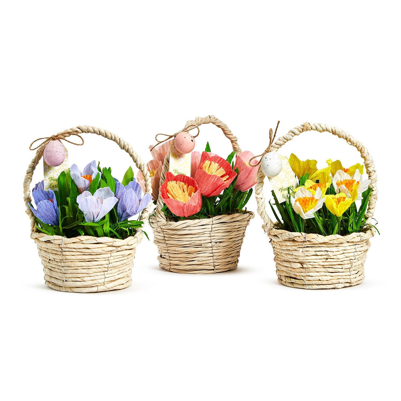 Easter Flower Basket with Egg