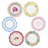 Multicolored Floral Paper Plates