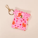 Poppin' Petals Hot Pink Puffy Earbud Case