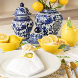 Lemon Embroidered Dinner Napkin