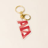 Sorority Stripes Acrylic Keychain