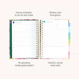 2026-2027 Blush Hydrangea Spiral Daily Simplified Planner -