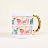 Mahjong Tiles 11 oz Cozy Cute Ceramic Mug