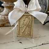 Square Intaglio Ornament Candy Cane