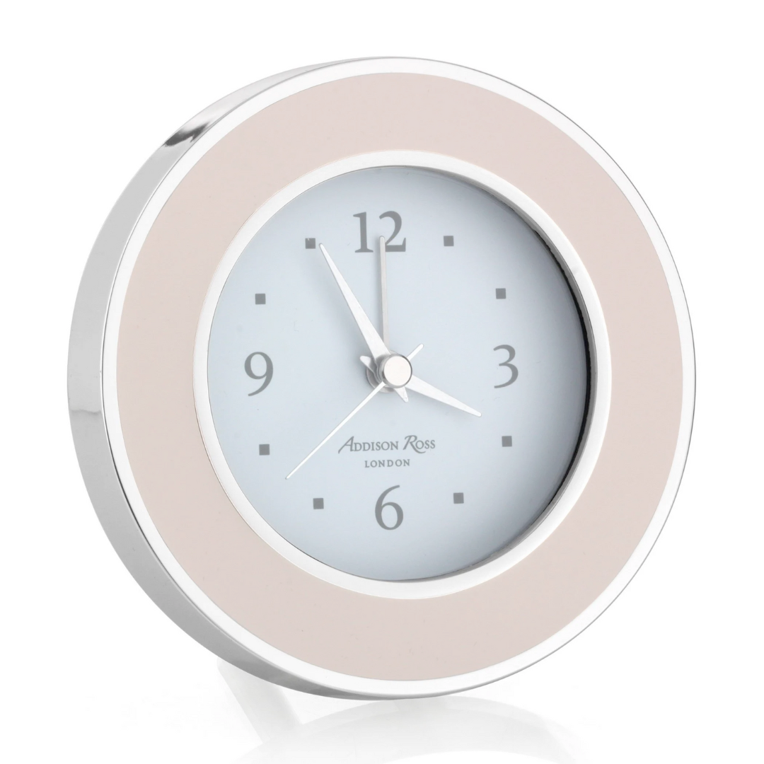 Addison Ross Light Pink Alarm Clock