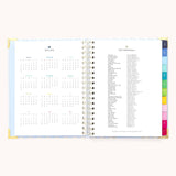 2025-2026 Spiral Weekly Simplified Planner - Serene Stripe